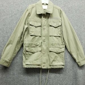 Areopostale Army Green Jacket Zip Up/Button Jacket Womens Size Small